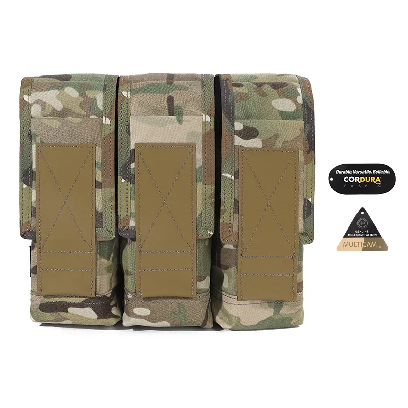 Emersongear 500D Cordura Nylon Camouflage Mag Pouch Multicam Triple Tactical Magazine Pouch For 7.62 Magazine