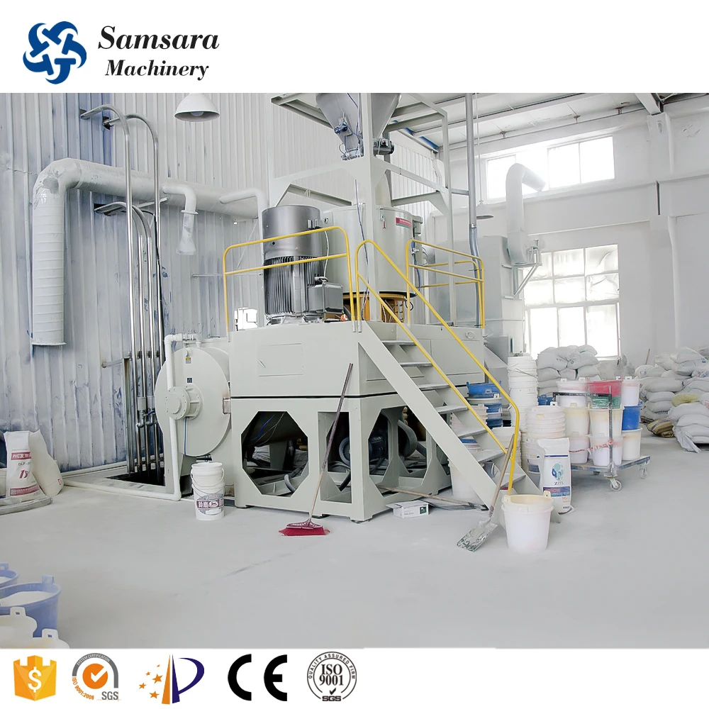 SAMSARA Make High Speed Heater Cooler Mixer with Auto Dosing System PVC automatic dosing system/Automatic weigh material device