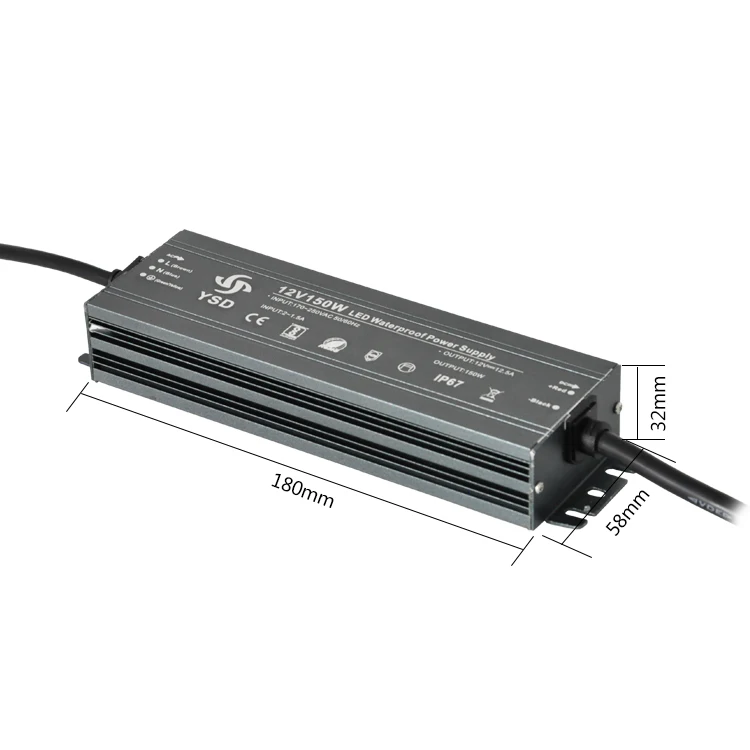 Economic Price  220V Ac To 12v/24v Dc 400w Waterproof Power Supply Led Driver For Out Door Lighting Box