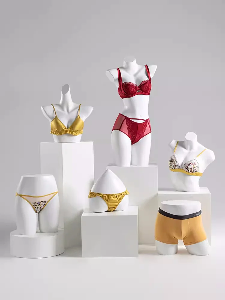 Retail Customized high quality half-body lingerie  mannequins prop