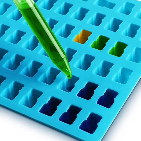 DIY Bear Shape Para Bear Gummy Silicone Mold Chocolateand Hard Candy Jelly Mold