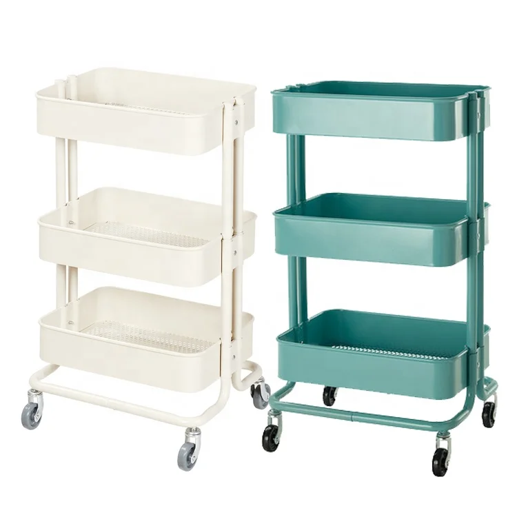 Steel Frame Three Layers Barber Trolley Beauty Salon Trolley