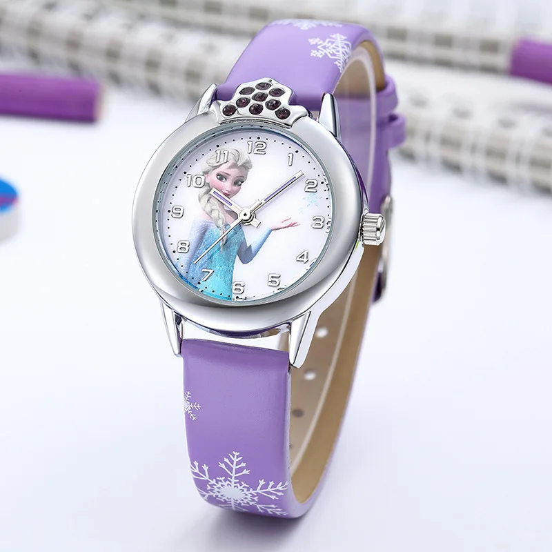 7908 Elsa Watch Girls Hot sell Kids Watches Cute kids cartoon watch Gifts for Kids Girl