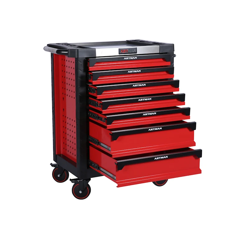 garage tool cabinet with tools and  heavy duty toolbox with 7 drawers toolset hot selling