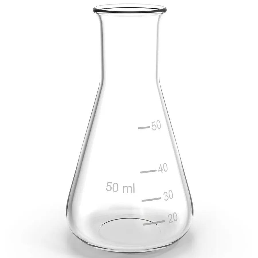 Hot Sales Thick Walled Wide Mouth 5ml-2000ml Conical Flask for Chemistry Laboratory