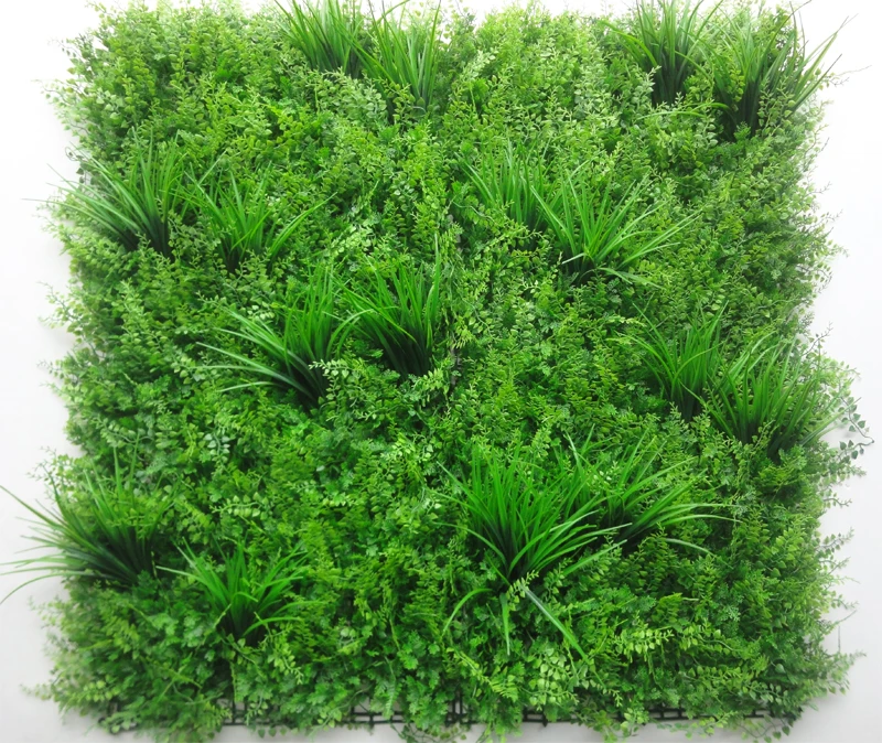 Anti-UV Plastic Artificial 3D plants Green Plant Wall Vertical Garden For Indoor Outdoor Decoration