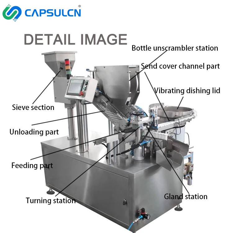 CED-40A High Speed Automatic Vitamin C Counting Filling Effervescent Tablet Tube Packaging Machine