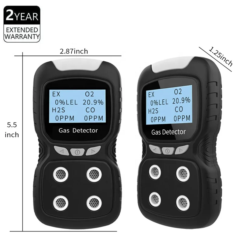 Manufacture  CO H2S O2 Ex 4 Gases detector  Portable Multi Gas Detector with Explosion-proof CNEX Certificate