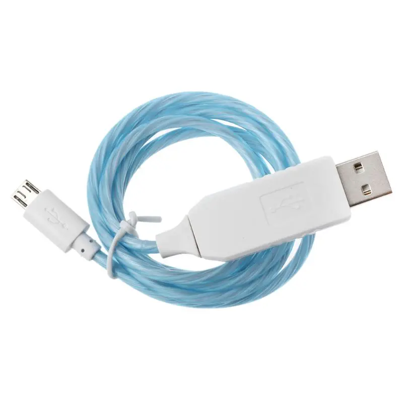 Micro USB Cable Flowing LED Glow Charging Data Sync Mobile Phone Cables For Android Samsung Huawei For Xiaomi HTC