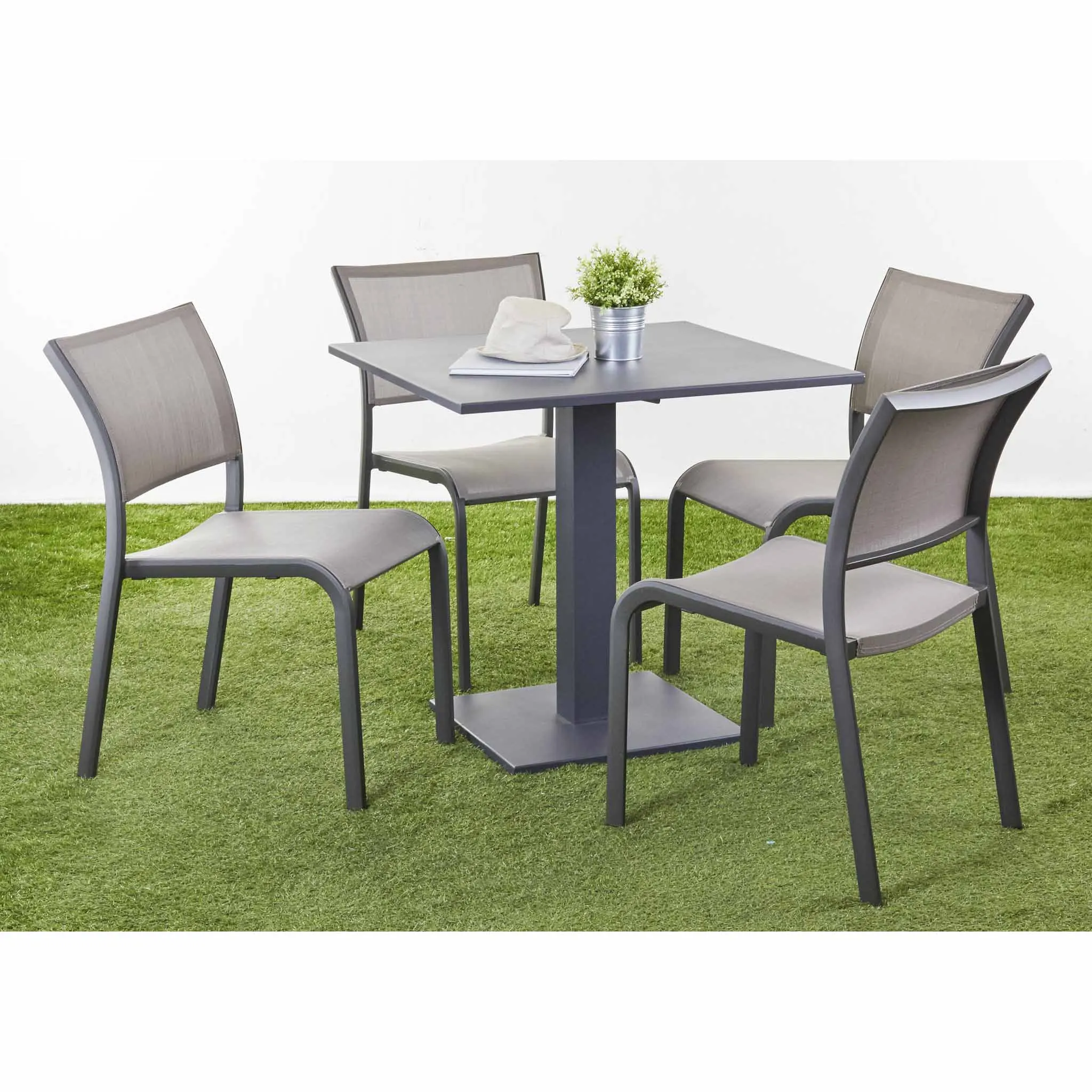 Aluminum  5 PCS Outdoor Furniture Textilene Home And Garden Other Outdoor Furniture Garden Sets