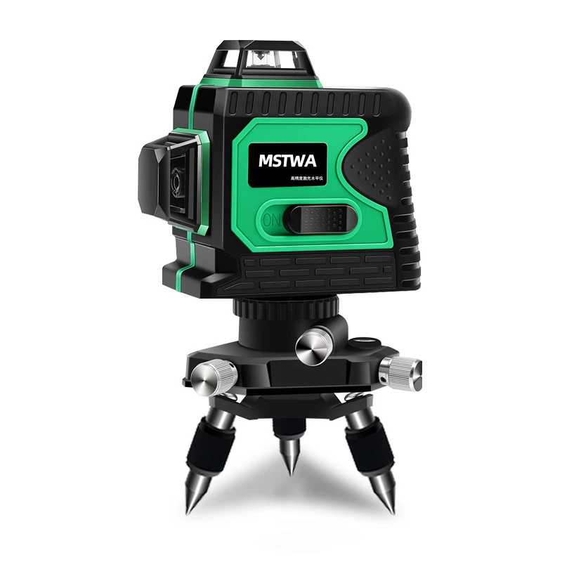 Mstwa Bule Land Leveling Tool 360 Laser Level Tool Cross 12 Lines Green Level Laser