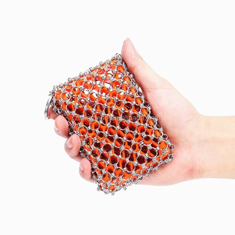 Cast Iron Skillet Cleaner Chainmail Scrubber
