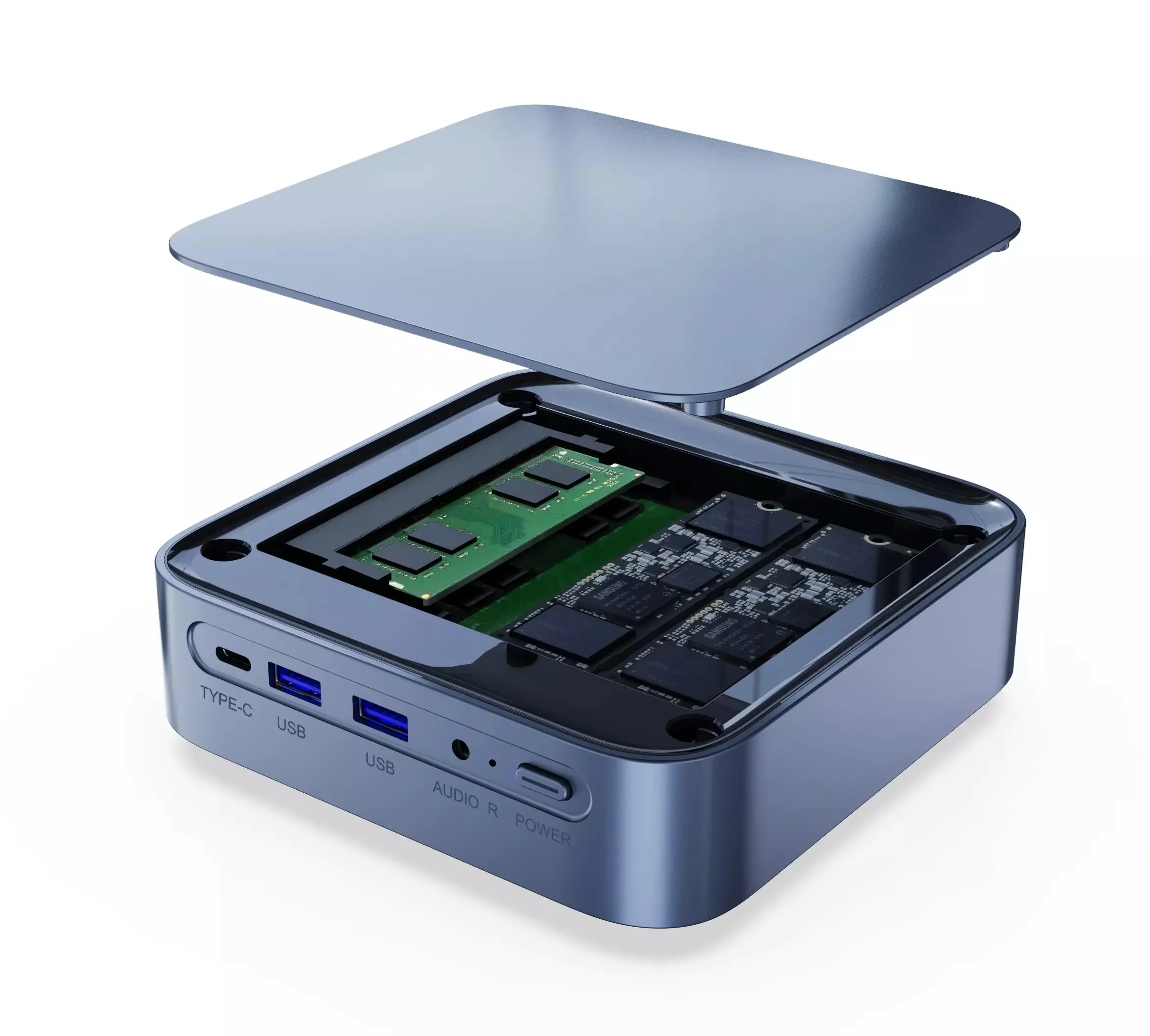 Mini Gaming Computer Intel Tiger Lake I5 1135G7 I7 1165G7 TPM 2.0 Type-C Max 64GB RAM Windows 10 I7 Gaming Mini PC