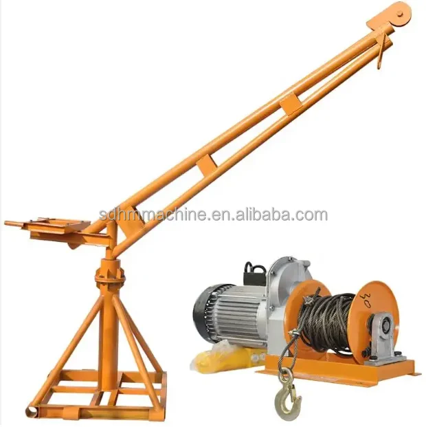 360 Degrees Rotate Manual 500kg 1000kg 2000kg Mini  Crane