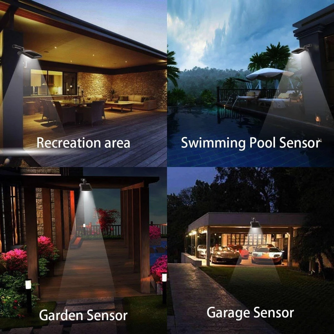Motion Detector LED Solar Powered Outdoor Lights Solar Security Motion Sensor Light Yard Patio Garage Waterproof 1 Piece Garden
