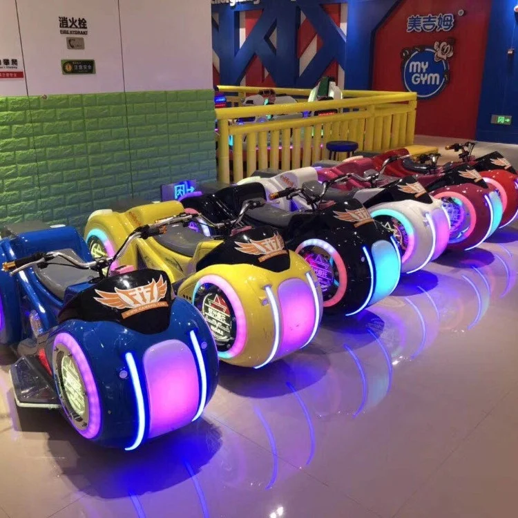 Haojile Wholesale Battery Kids Ride On Motorbike With Radar System For Amusement Park Shopping Mall