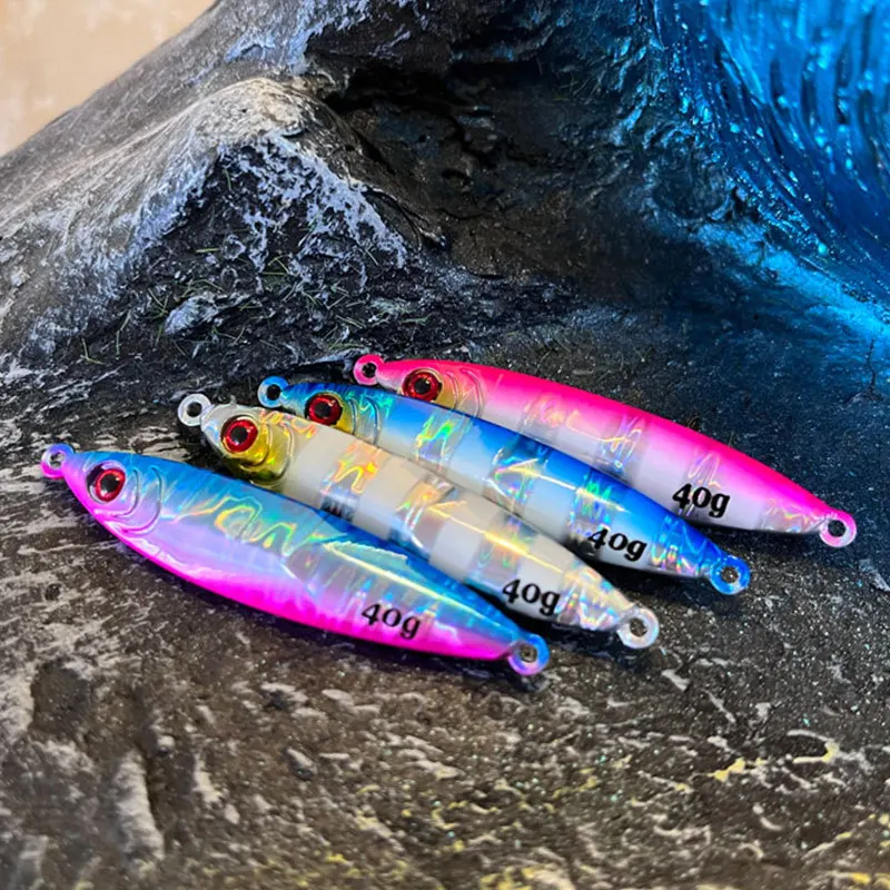 OEM 40g 60g 3D Fishing Tungsten Bass Lure Off Shore Long Cast Tungsten Jigs Lure