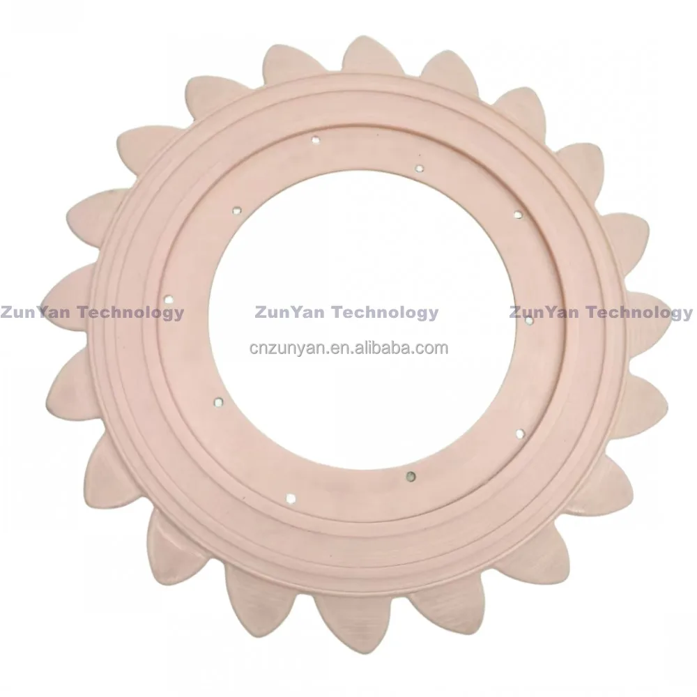 Mechanical Plastic PA6 Nylon Spur Gear Ring Gear Segment Gear