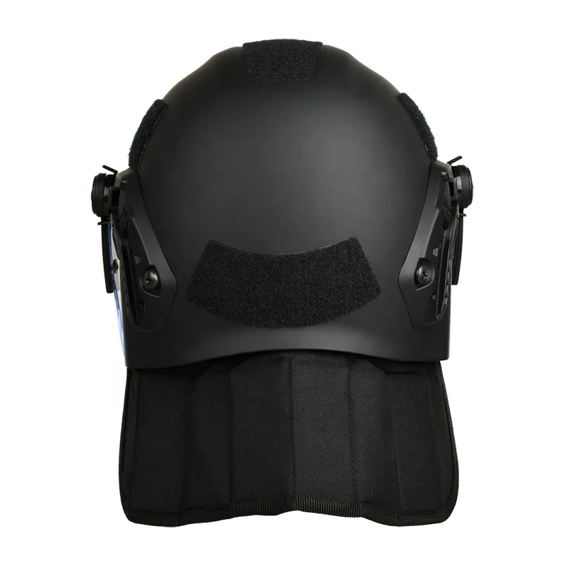 Face and neck head protection motorcycle offroad helmet military police tactical Riot Helmet composite carbon fiber helmet