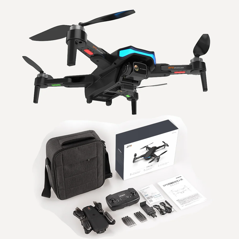 F188 Wi-Fi GPS мини-Дрон 6K HD Двойная камера FPV Интеллектуальный широкоугольный бесщеточный мотор складные Аккумуляторы для квадрокоптера