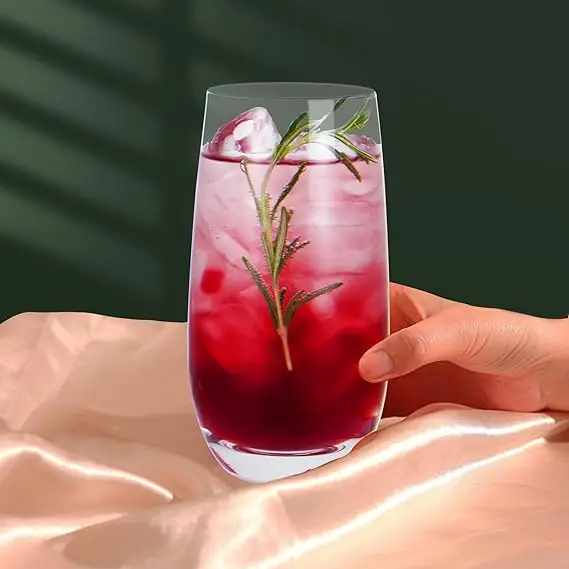 High Quality Highball Glasses 4pc Tall Glass Sets Lead-Free Crystal Glass Drinking Glasses Water Glasses Mojito Glass Cups