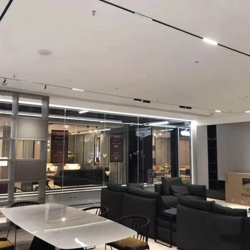 DC48v Linear Magnetic Led Track Light Embedded Commercial Household Lighting System