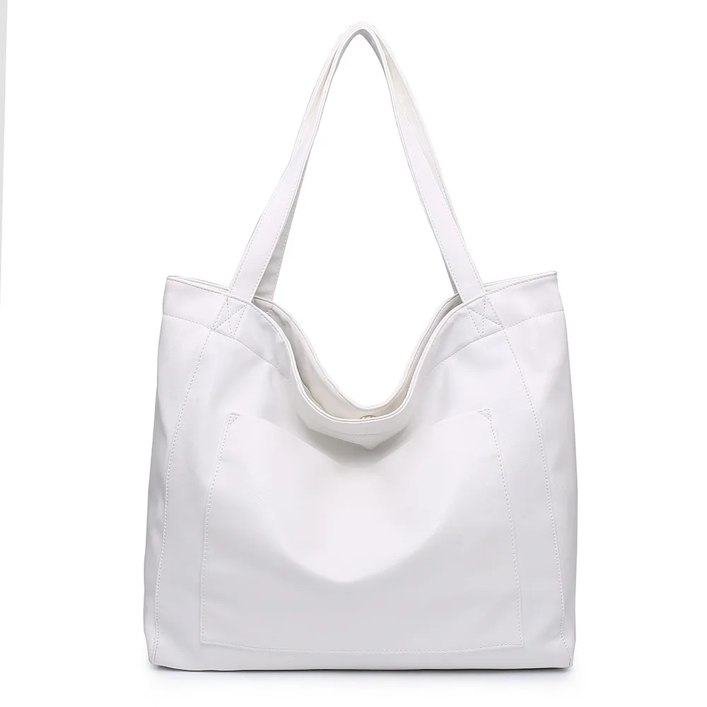 Wholesale Brand Designer Women Bags Large Vintage Soft Leather Tote Bag Oil Leather Handbag