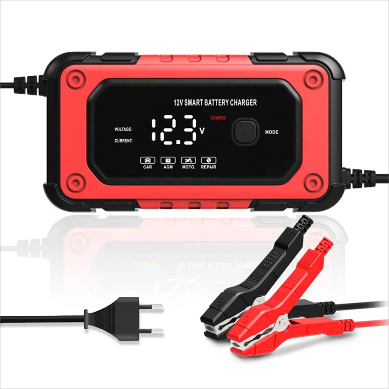 Newest car battery charger 12V 6A Automatic Intelligent start stop Pulse Repair full intelligent automatic repair battery charge