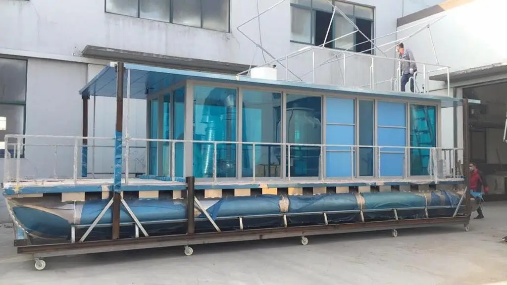 36ft Rental House Boat Aluminum 5083 Commercial Pontoon House Boat For Sale