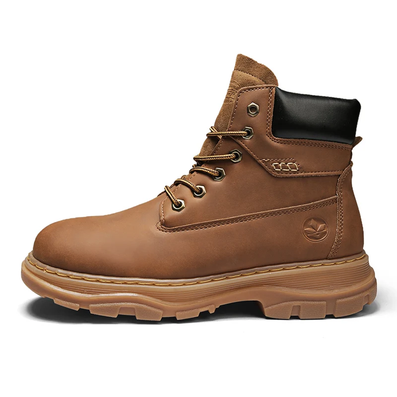 Классические дизайнерские роскошные стильные ботинки Martin из искусственной кожи на шнуровке, мужские Модные Классические ботинки с ревеня