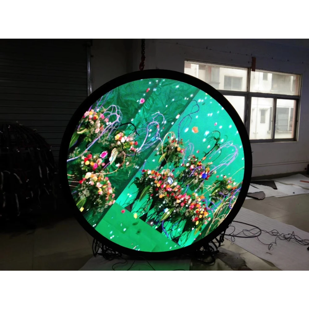 Pantalla de circulo LED Pantalla de forma redonda P2 P2.5 P3 P4 P5 P6 Interior Exterior Pantalla LED Round Circle Display Screen
