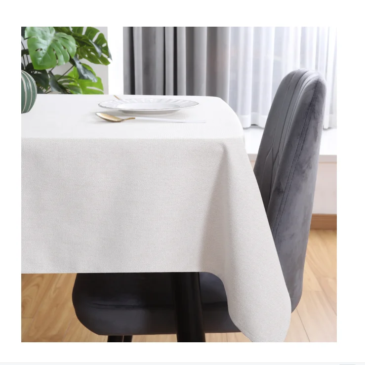 240gsm dining table cloth for home restaurant hotel wedding polyester  Rectangle Tablecloths white table cloths