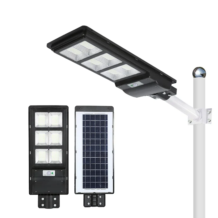 Smd водонепроницаемый Ip65 уличный 90 Вт 120 Вт 150 Вт теплый белый Встроенный AIO светодиодный солнечный уличный фонарь