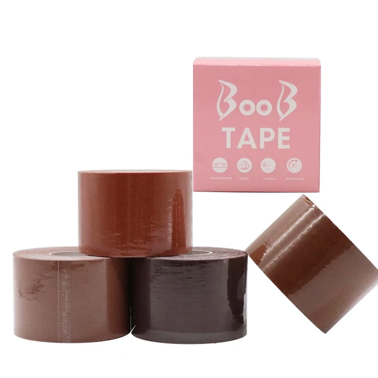 High Quality Black Nude Beige Uplift Hypoallergenic Waterproof Body Tape boob Tape Breast Lifting Safe Body Tape