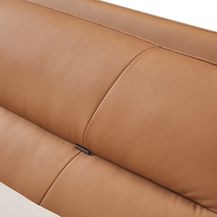 Foshan Wholesale Modern Luxury Furniture Solid Wood Genuine King Size Leather Sofa Bed Wooden Beds