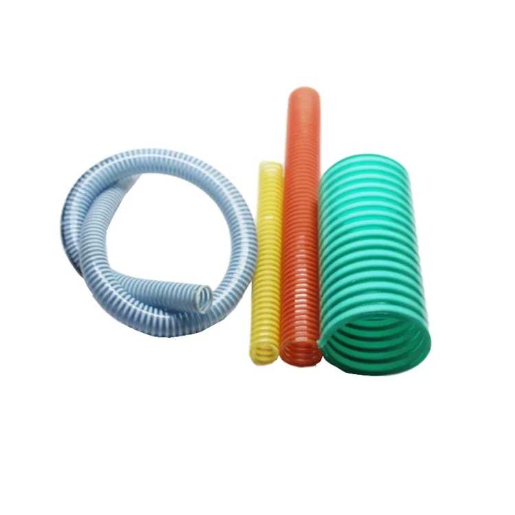 Different Diameter PVC Spiral Flexible Vacuum Suction Hose, Spiral Reinforced PVC Suction Hose