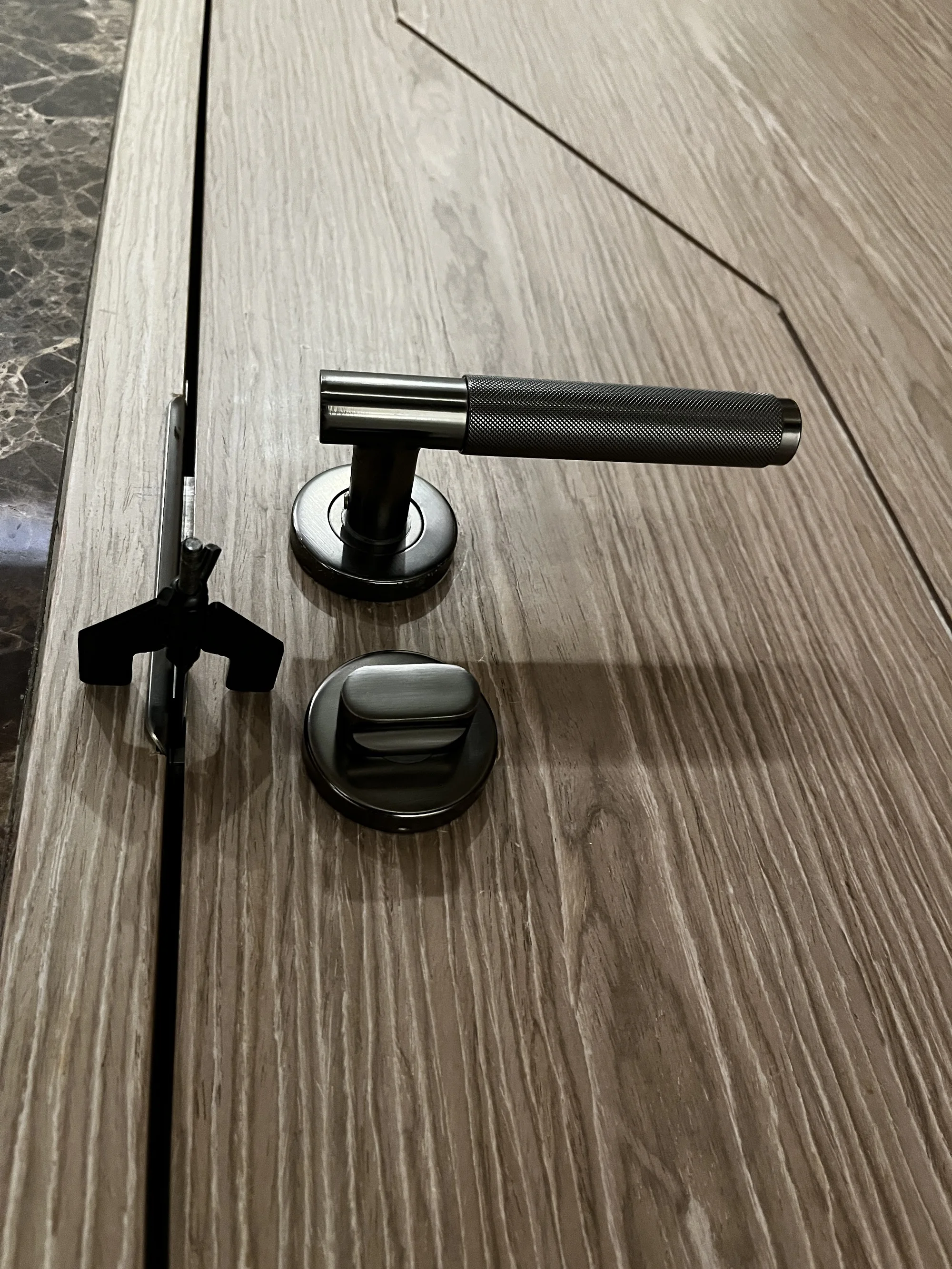 Door lock latches to avoid protect from unexpected entry unauthorized break in travel security Padlock rooms airplane shape