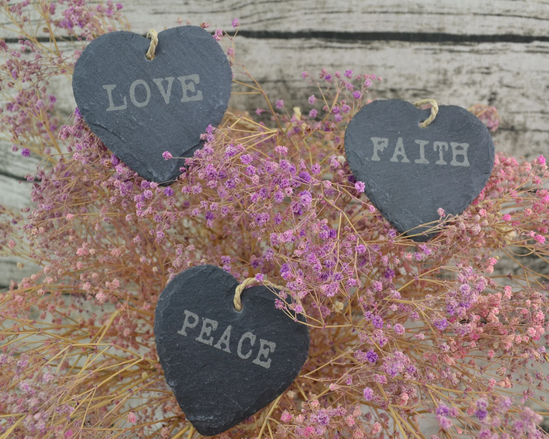 Good quality  slate gifts customized engraved design slate plaque heart shape with engrave