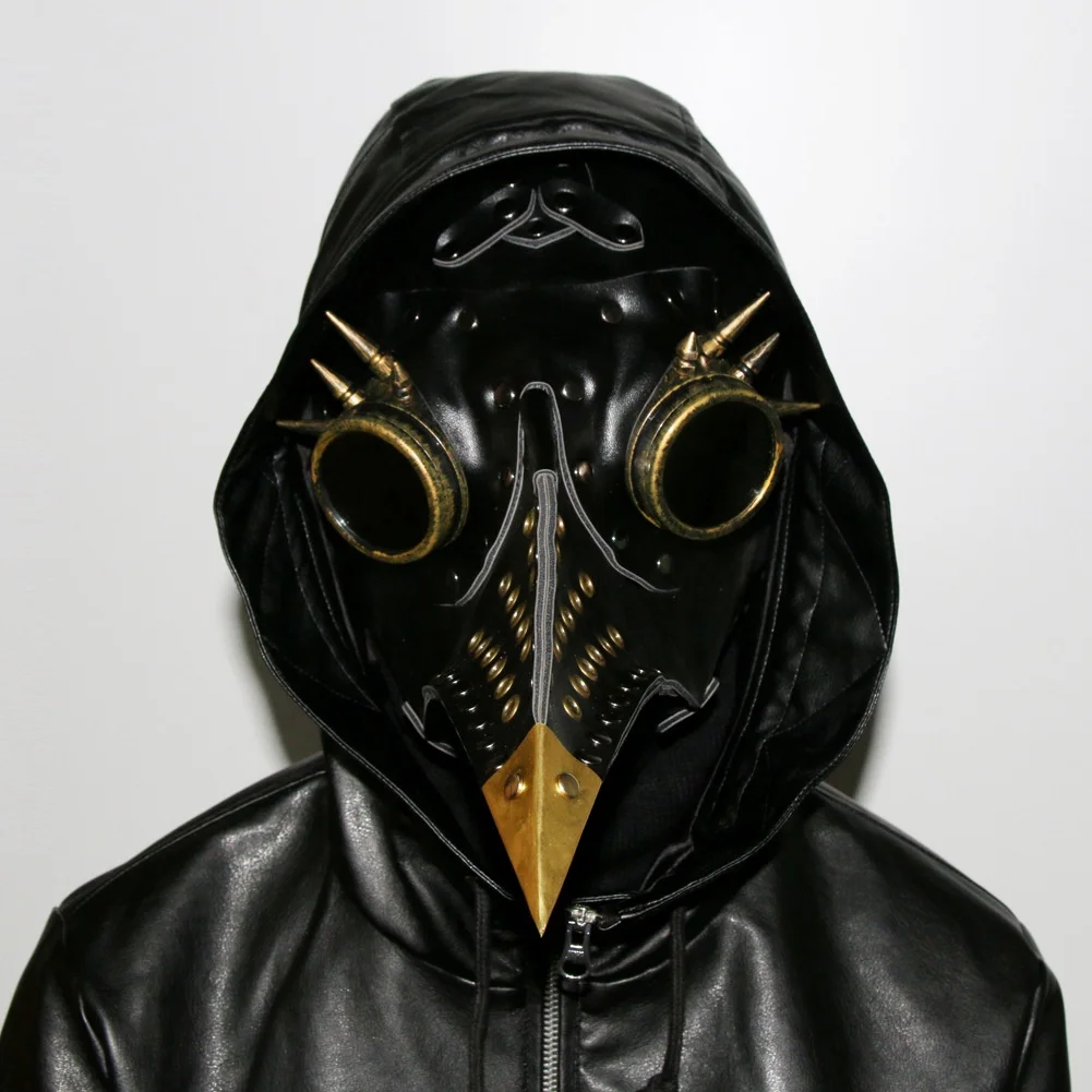 Hot sale Scary Bird Mouth Party Mask Steampunk Gothic Cosplay Props Plague Long Bird Mouth Doctor Mask Halloween Mask