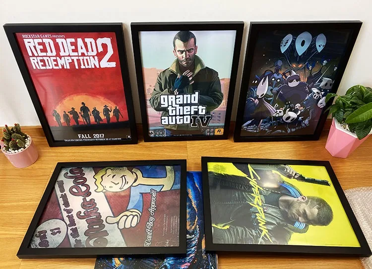 BIGIMAGE Custom Star Hip-Hop Rapper Wall Poster Canvas Framed Art Decorative Album Cover Digital printing picture Cardboard