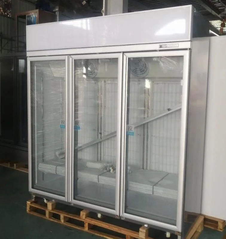 Foshan Factory hot sale commercial freezer 1500L Sub zero supermarket display upright freezers