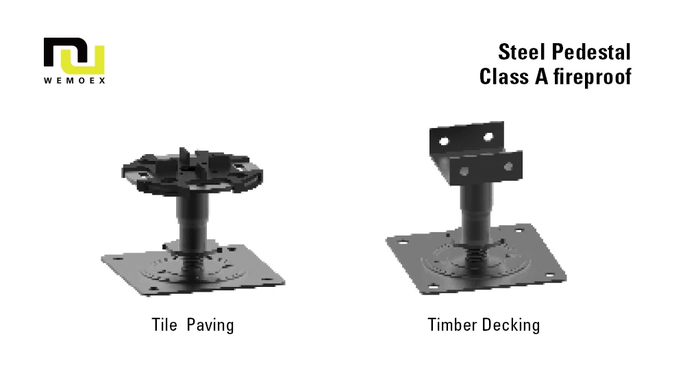 Chinese Black Metal Stainless Steel Pedestal Outdoor Tile Raised Floor Adjustment Pedest