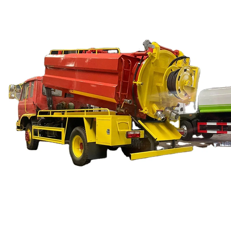 DONGFENG 4x2 4x4 Right Hand Drive 10m3 High Pressure Sewage Suction Truck Dredge Sewer Car Sewage System Truck Toilet Sucker