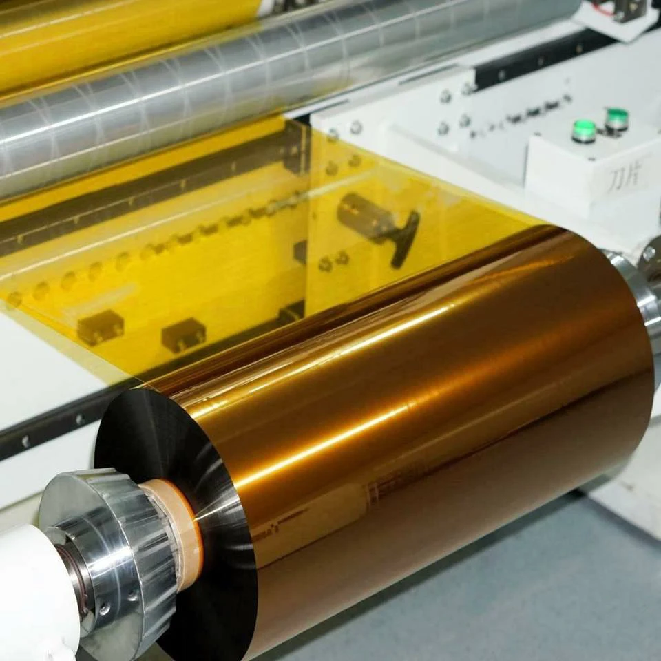 0.3mil amber gold color flame retardant electrical insulation transparent polyimide film for flexible printed circuit board