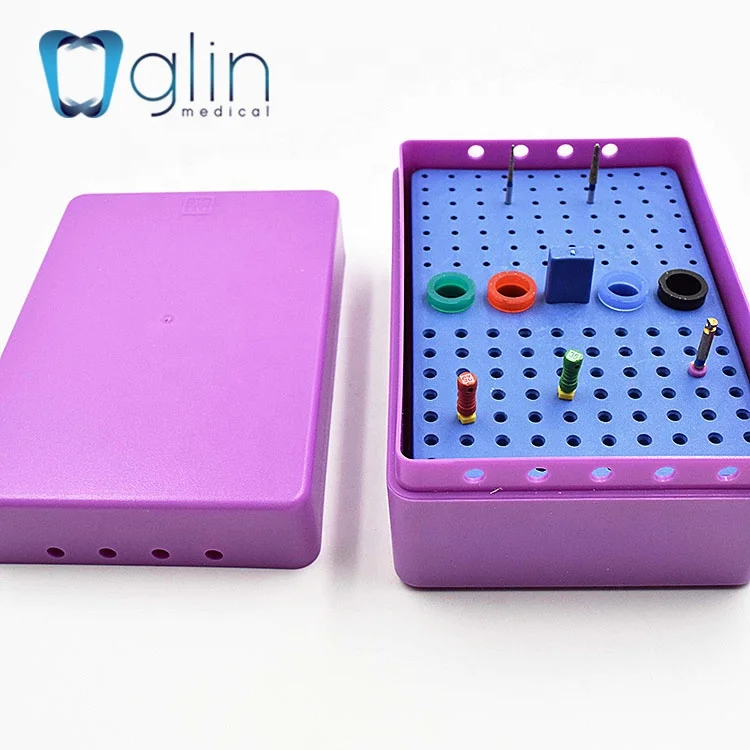 Эндобокс с 160 отверстиями/китайская фабрика пластиковая дезинфекционная коробка для стоматологических боров/автоматический держатель буров