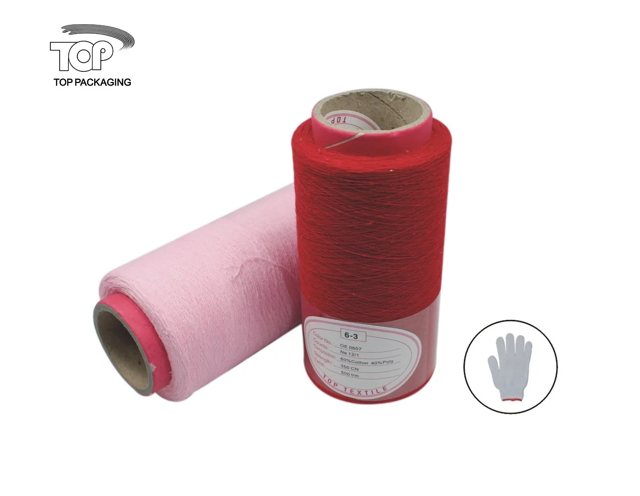 Красные окрашенные хлопковые носки с открытым концом