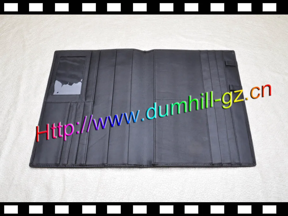 Soft Genuine leather A5 file folder custom portfolio file folder