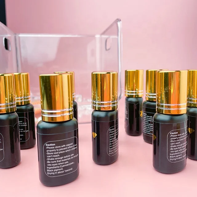 Korean 1 Second  Water Proof Drying Lash Extension Mink Private Label Eye Lash Extension Glue Lashes Glue