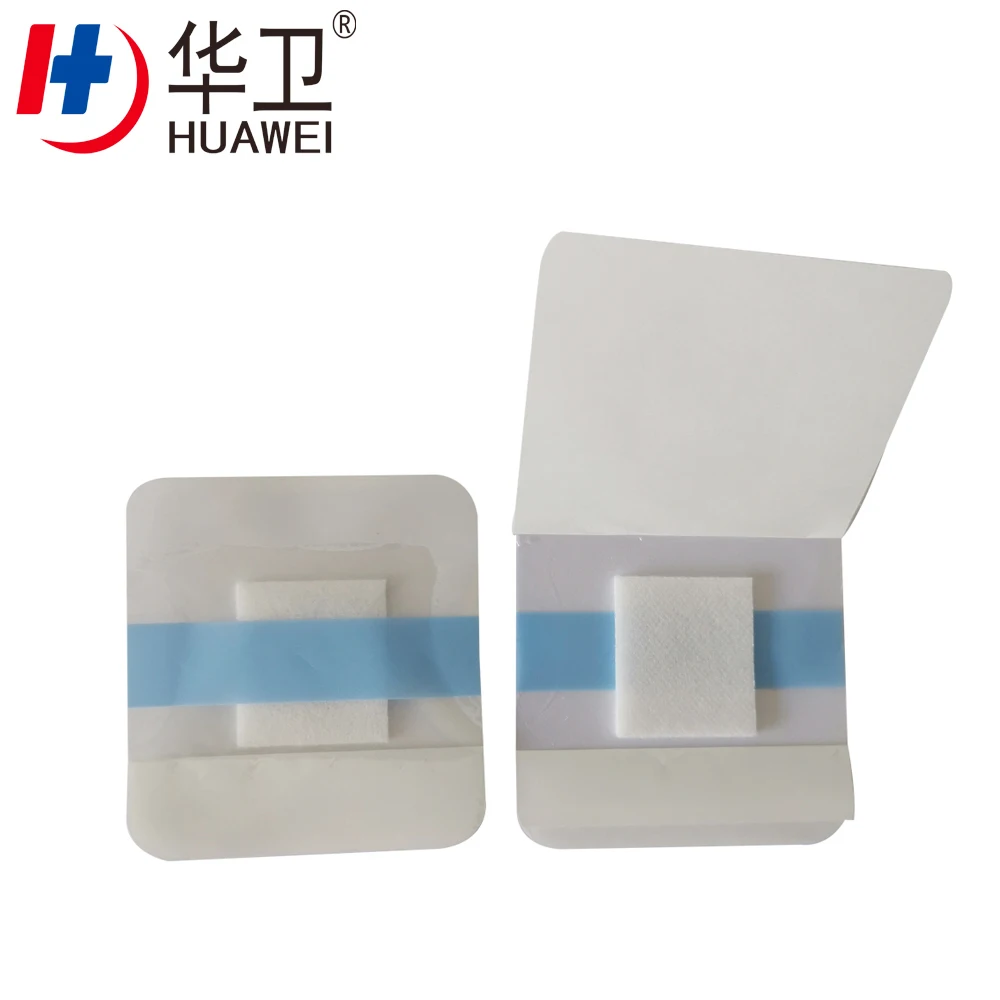 medical adhesive sterile transparent film wound dressing 10*10cm
