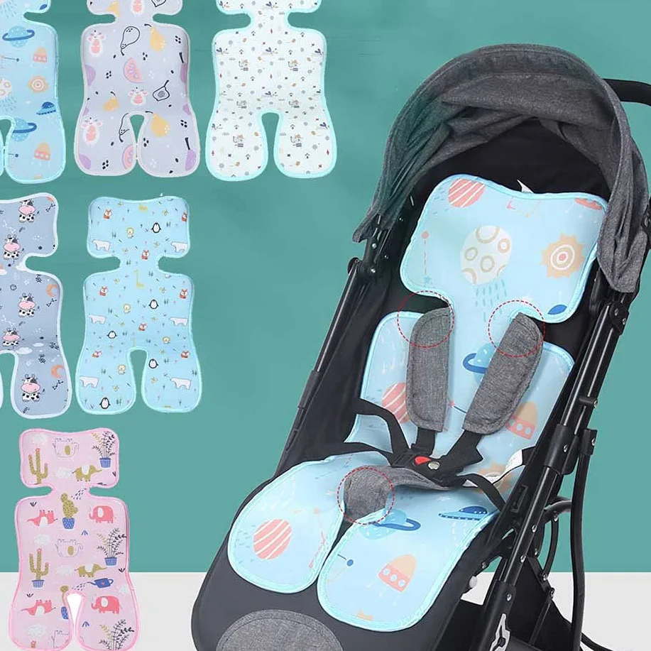 Pushchair Seat Liners for Stroller Cushion All-Seasons Car Seat Insert Baby Head Support for Pushchair Highchair Seat Liners